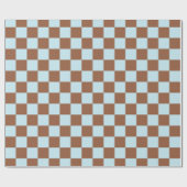 Schachtel Pastellblau und braun Geschenkpapier (Flach)