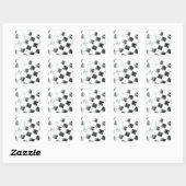 Schachtel Quadratischer Aufkleber (Blatt)