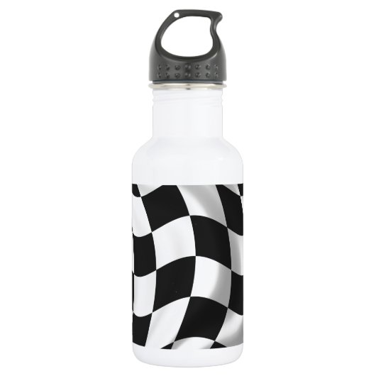 Schachtel - Racing Flag Trinkflasche (Vorderseite)