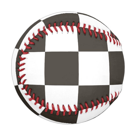 Schachtel (Schwarz und Weiß) (Muster des Schachbre Baseball (Vorderseite Links)