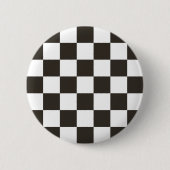 Schachtel (Schwarz und Weiß) (Muster des Schachbre Button (Vorderseite)
