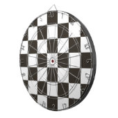 Schachtel (Schwarz und Weiß) (Muster des Schachbre Dartscheibe (Vorderseite rechts)