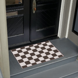 Schachtel (Schwarz und Weiß) (Muster des Schachbre Fußmatte
