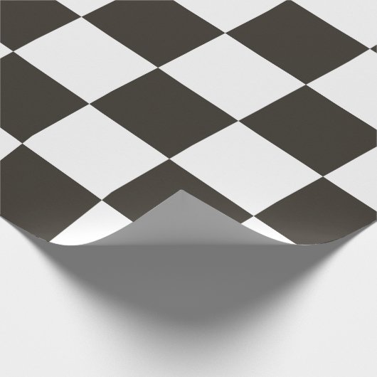 Schachtel (Schwarz und Weiß) (Muster des Schachbre Geschenkpapier (Ecke)