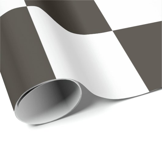 Schachtel (Schwarz und Weiß) (Muster des Schachbre Geschenkpapier (Rolleneckpunkt)