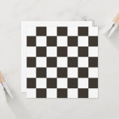 Schachtel (Schwarz und Weiß) (Muster des Schachbre Karte (Vorderseite/Rückseite Beispiel)