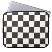 Schachtel (Schwarz und Weiß) (Muster des Schachbre Laptopschutzhülle (Vorderseite)