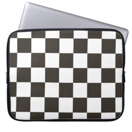 Schachtel (Schwarz und Weiß) (Muster des Schachbre Laptopschutzhülle