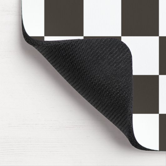 Schachtel (Schwarz und Weiß) (Muster des Schachbre Mousepad (Ecke)