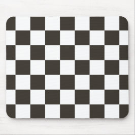 Schachtel (Schwarz und Weiß) (Muster des Schachbre Mousepad