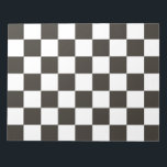 Schachtel (Schwarz und Weiß) (Muster des Schachbre Notizblock<br><div class="desc">Dieses Design verfügt über eine schwarz-weiße Schachflagge, die typischerweise im Motorsport verwendet wird, um das Ziel anzuzeigen. Die Flagge wird oft mit dem Gewinner eines Rennens in Verbindung gebracht, da sie die ersten sind, die an der Schachflagge vorbeifahren. Das Muster kann auch durch ein Schachbrett beeinflusst werden, das zum Spielen...</div>