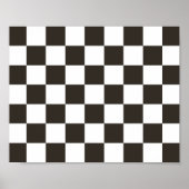 Schachtel (Schwarz und Weiß) (Muster des Schachbre Poster (Vorne)