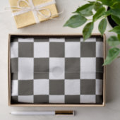 Schachtel (Schwarz und Weiß) (Muster des Schachbre Seidenpapier (Geschenk)