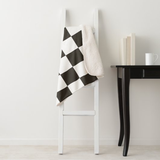 Schachtel (Schwarz und Weiß) (Muster des Schachbre Sherpadecke (Beispiel)