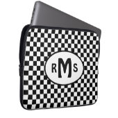 Schachtel Schwarz/Weiß Laptopschutzhülle (Vorne Rechts)