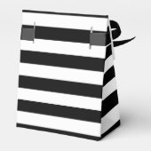 Schachtel, Schwarz-Weiß-Streifen, Gastgeschenk Hoc Geschenkschachtel (Rückseite)