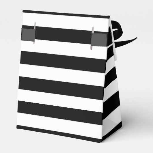 Schachtel, Schwarz-Weiß-Streifen, Gastgeschenk Hoc Geschenkschachtel (Rückseite)