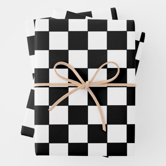 Schachtel weiß und schwarz geschenkpapier set (Beispiel)