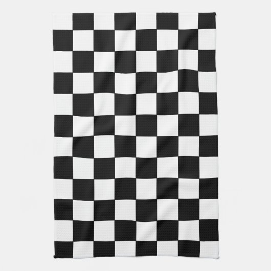 Schachtel weiß und schwarz geschirrtuch (Vertikal)