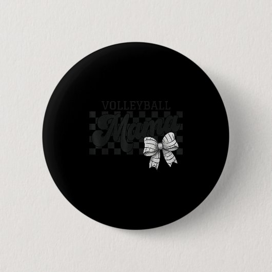 Schachtelball Mama Coquette Bow Volleyball Button (Vorderseite)