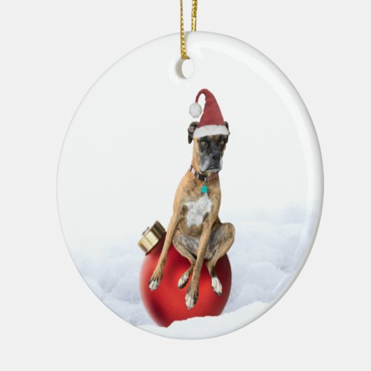 Schachtelboxer Keramik Ornament (Links)