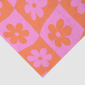 Schachtelhaltig, rosa und orange Blume Seidenpapier (Detail)