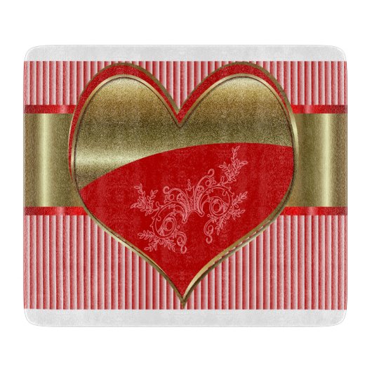 Schachteln für die Hearts Glass Cutting Board Schneidebrett (Vorderseite)