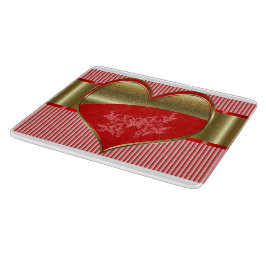 Schachteln für die Hearts Glass Cutting Board Schneidebrett