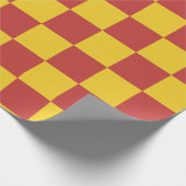 Schachtelrotes und gelbes Schleifpapier Geschenkpapier (Ecke)