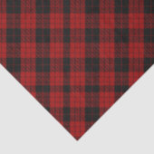 Schachteltes Weihnachtsrot Buffalo Kariert Seidenpapier (Ausschnitt)