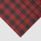 Schachteltes Weihnachtsrot Buffalo Kariert Seidenpapier (Ausschnitt)