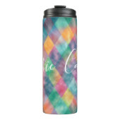 Schachter Harlequin, blass Rainbow Thermosbecher (Vorderseite)