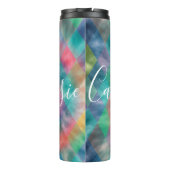 Schachter Harlequin, blass Rainbow Thermosbecher (Rückseite)