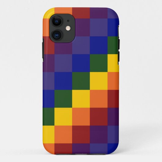 Schachter Regenbogen Case-Mate iPhone Hülle (Rückseite)