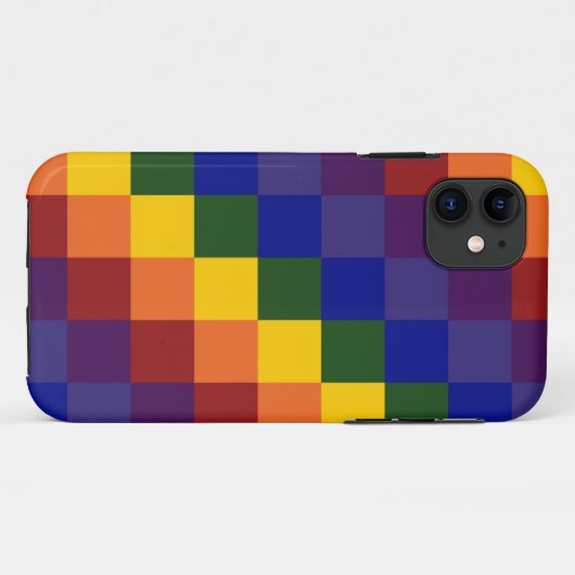 Schachter Regenbogen Case-Mate iPhone Hülle (Rückseite (Horizontal))
