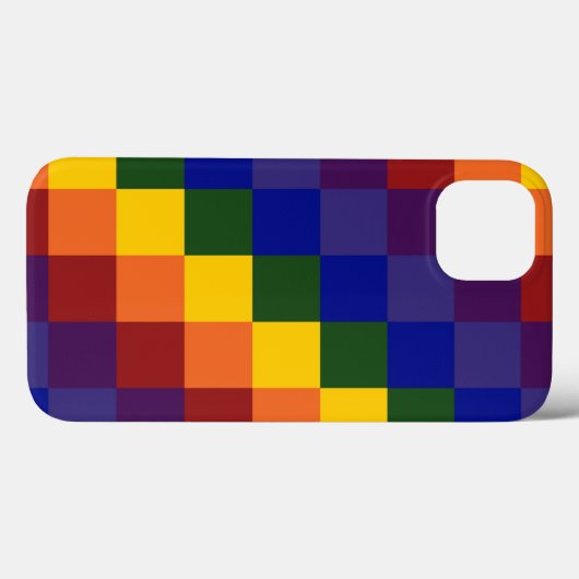 Schachter Regenbogen Case-Mate iPhone Hülle (Rückseite (Horizontal))