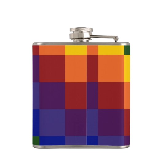 Schachter Regenbogen Flachmann (Rückseite)