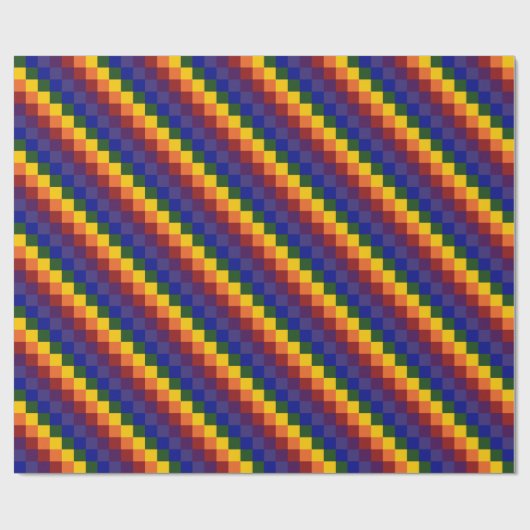 Schachter Regenbogen Geschenkpapier (Flach)