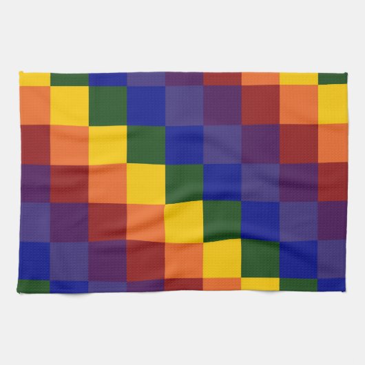 Schachter Regenbogen Handtuch (Horizontal)