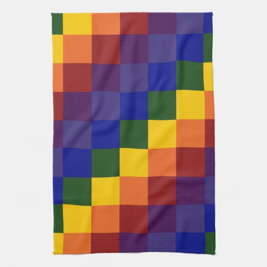 Schachter Regenbogen Handtuch (Vertikal)