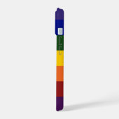 Schachter Regenbogen iPhone 15 Hülle (Linke Seite)