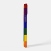 Schachter Regenbogen iPhone 15 Hülle (Rechte Seite)