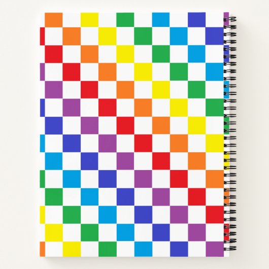 Schachter Regenbogen Notizblock (Rückseite)