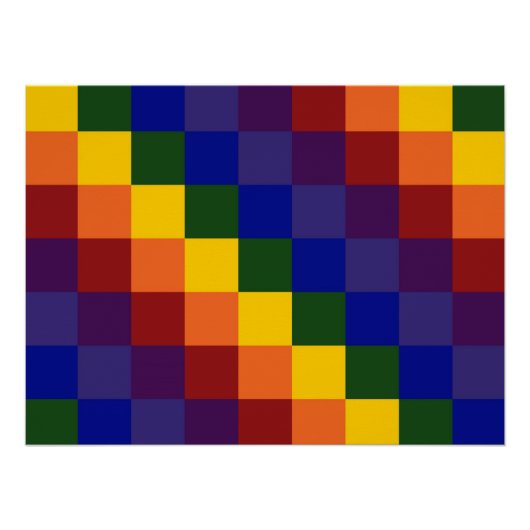 Schachter Regenbogen Poster (Vorderseite)