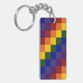 Schachter Regenbogen Schlüsselanhänger (Vorderseite links)