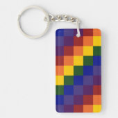 Schachter Regenbogen Schlüsselanhänger (Vorderseite)