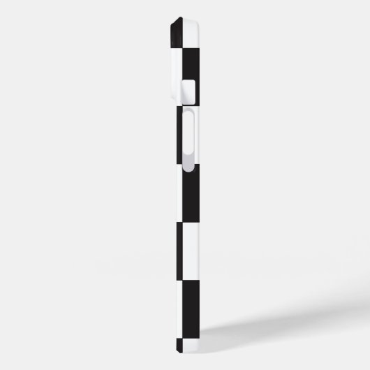 Schachtes Schwarz-Weiß-Mod Case-Mate iPhone Hülle (Rückseite / Links)