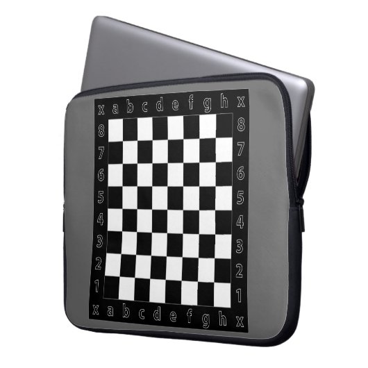 Schachtisch Laptopschutzhülle (Vorderseite Links)