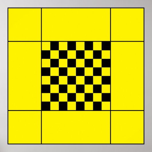 Schachtisch Poster (Vorne)