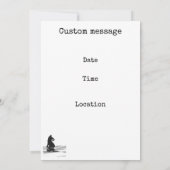 Schachturnier Art Einladung (Rückseite)